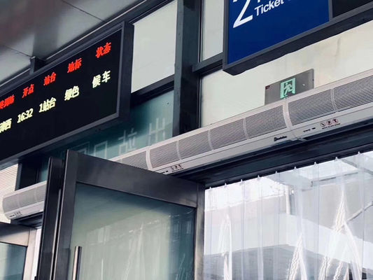 SS304 크로스 플로우 에어 커튼 900mm 1600m3/h 상업용 문