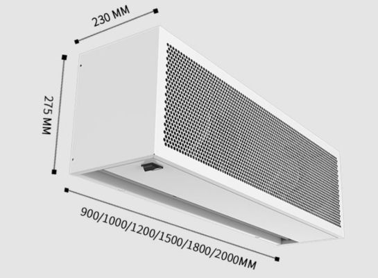 Theodoor Industrial Air Curtain with 5m Effective Height 3000m³/h Airflow and 230 VAC Operating Voltage for Commercial Doors