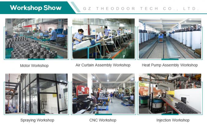 2025 S3 시리즈 리모컨을 가진 상업용 문을 위한 커버 공기 커튼 3